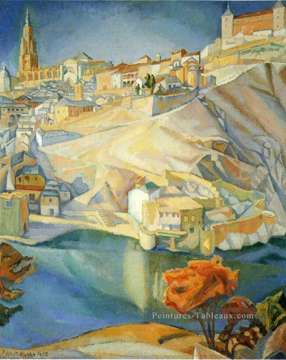 vue de toledo 1912 Diego Rivera Peintures à l'huile